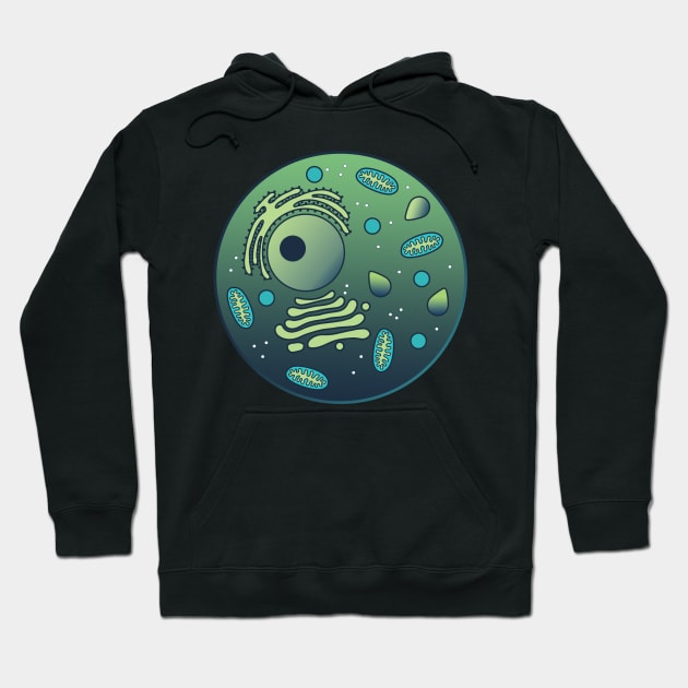 Cool Animal Cell Hoodie by StephJChild